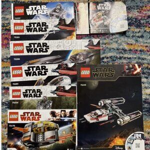 LEGO Lot – Disney Star Wars (**INSTRUCTIONS ONLY**) Lot Of 9 Manuals